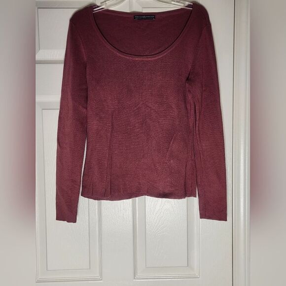 Peruvian Connection M Brown Lngslvs Knitted 100% PIMA COTTON  Women Top Sweater - Picture 1 of 6